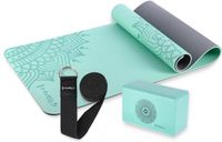 HMS Teko Sp. z o.o. Yogaset: Mint Groene Mat, Blok & Band voor Fitness