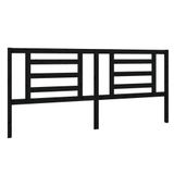 VidaXL Hoofdbord 206x4x100 cm massief grenenhout zwart