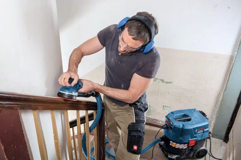 Bosch GET 55-125 Professional Excentrische Schuurmachine - 550W - 125mm - Zwart/Blauw