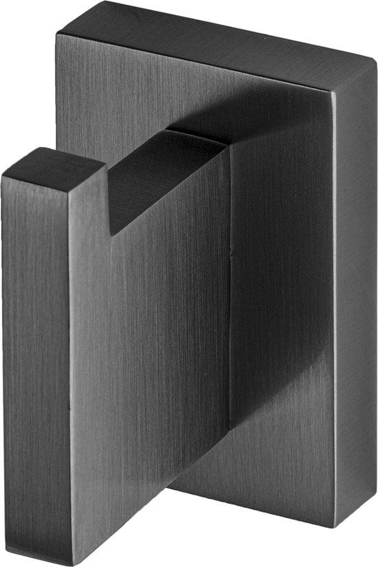 Haceka Edge Enkele Handdoekhaak Grafiet - Industrieel Design - 1208805