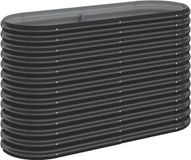 vidaXL Plantenbak 114x40x68 cm gegalvaniseerd staal antracietkleurig