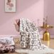 Betsey Johnson Daisy Geruite beige plaid 127 x 178 cm