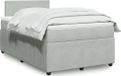 Maison Exclusive - Lit boxspring avec matelas, gris clair, 120x190 cm, velours