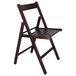 Mueblear 19016 klapstoel, hout, 43 x 46 x 79 cm Wengé