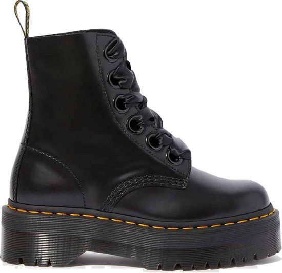 Dr. Martens Molly Veterboots Zwart Leer Dames Maat 40