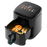 Cecotec Cecofry&Grill Smokin'Prime 6500 Heat luchtfriteuse, 6,5 l | 2200 W, airfryer, grill en strijkijzer, dubbele weerstand, kijkvenster, 10 menu's, instelbare temperatuur, touchpaneel