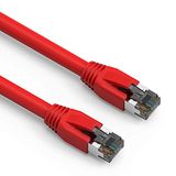 Nippon Labs 3Ft Cat.8 S/FTP Ethernet Netwerkkabel 2GHz 40G Rood (60CAT8-3-24BK)