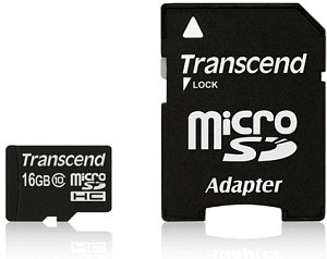 Transcend 16GB microSDHC Class 10 UHS-I