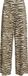 VILA wide-leg broek VILEOA high-waist zebraprint camel/ecru/zwart