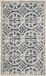 Safavieh Medallion Indoor handgetuft vloerkleed, Cambridge collectie, CAM123, Navy Blue & Ivory, 91 x 152 cm