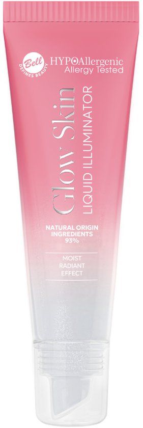 Bell Hypoallergenic Glow Skin Liquid Illuminator Zilver/Roze