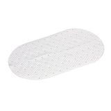 GEDY G-Solid antislip badmat met zuignappen, 39 x 69 cm, kunsthars, wit