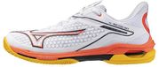 Mizuno Wave Exceed Tour Chaussures de tennis Senior Blanc/Orange/Rouge Taille 40.5