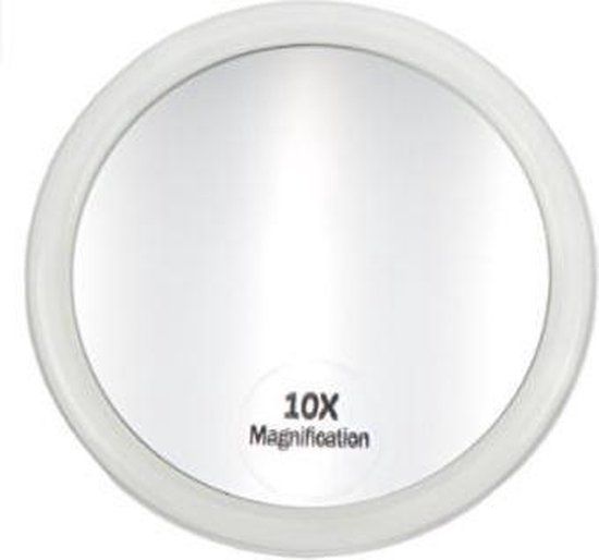 Fantasia Make-up Spiegel - Wit - 10x Vergroting - Met Zuignappen