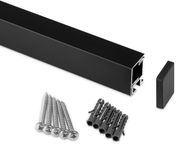 SOTECH Linero style keukenreling RVS look 1800 x 22 x 29 mm aluminium railingsysteem