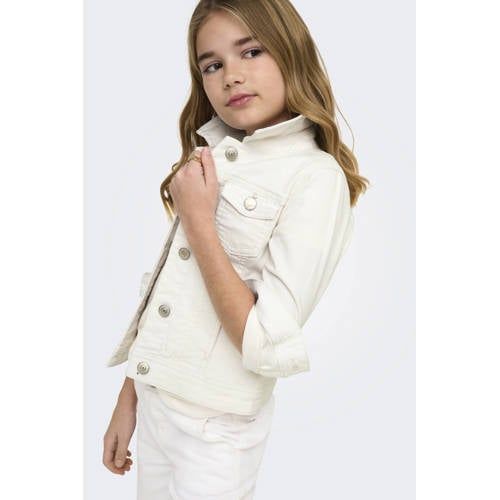 ONLY KIDS ONLY GIRL denim spijkerjas ecru