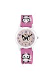 Q&Q V23A-006VY - Kinderhorloge - Unisex - Roze/Wit/Zwart - Plastic band - Rond - Kunststof - Analoog - 10 ATM