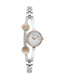 Guess Chloe Kwarts Analoog Horloge Zilverkleurig En Roségoudkleurig Kast Gemaakt Van 100% Roestvrij Staal En Een Armband Van 100% Roestvrij Staal 20.5 GW0756L1, GW0756L2, GW0756L3