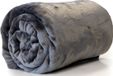 Unique Living Fleece Deken - Donkergrijs - Polyester - 130 x 180 cm
