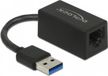 Delock USB Type-A Adapter to Gigabit LAN compact black