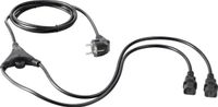Sygonix SY-5178378 Apparaat (koud) Y-kabel Zwart 2 m