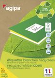 Agipa Gerecyclede multi-etiketten, 210 x 148,5 mm, wit