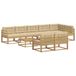vidaXL - Buiten - bank - set - 9 - st - Wit - en - Beige - Polyester
