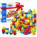 Olvy Magnetische Tegels - 120 Stuks - Educatief Bouwspeelgoed voor Kinderen (3-9 jaar) - Magnetische Tegels, Auto's, Montessori, Bausteine