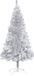 vidaXL Kunstkerstboom met standaard 150 cm PET zilverkleurig