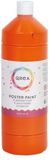Qrea Plakkaatverf oranje 1000ml | 6 stuks