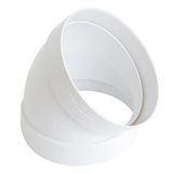 De ABS CCR10045B Curve 45°F Ventilatie Gekanaliseerd Diameter 100 mm