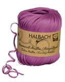 Halbach Seidenbänder Ringelband | breedte 4 mm lengte 100 m | duurzaam cadeaulint om geschenken te ringen en in te pakken van geschenken van 100% katoen | kleur: berry