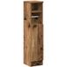 Meuble de salle de bain avec porte-rouleau vieux bois