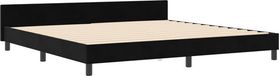 vidaXL Boxspringbed met hoofdeinde, Zwart, 200 x 200 cm, Fluweel
