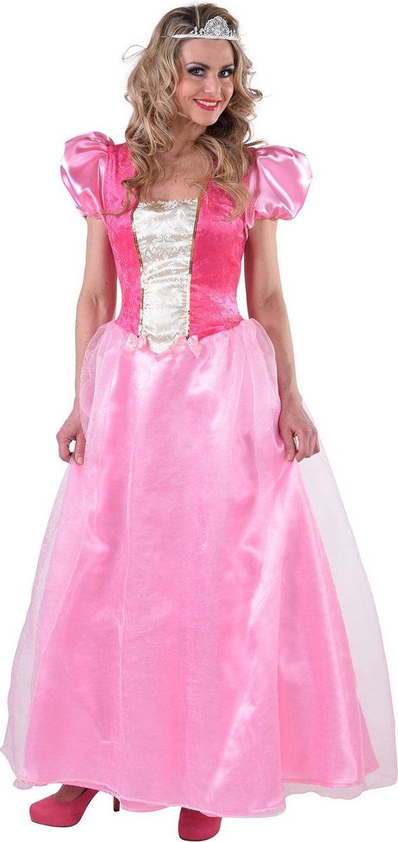 Magic design Jurk Prinses Dames Polyester Roze Maat Xxl