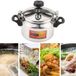 Ej.life - Autocuiseur vapeur en acier inoxydable, appareil de cuisson à pression, cocotte-minute, convient à tous types de feux, acier inoxydable, plastique, 4 l