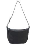 FREDsBRUDER Leren schoudertas Daily Catch Crossbag Black zwart