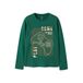 NAME IT KIDS oversized longsleeve met print - groen