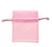 GLOREX Organza zakjes, Organza, roze 10 x 12,5 x 0,1 cm