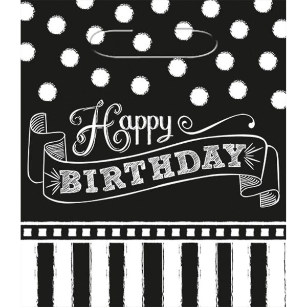 Amscan Black & White Party Favor Bags - 12 Count