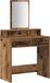 vidaXL - Table de coiffure - Bois vieilli - 79 x 41 x 140 cm - Bois traité