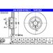 ATE Lot De 2 Disques De Frein 24.0328-0162.1 Ford 1404955 1405509 1434812
