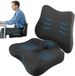 Unyqoos Coussin d'assise et coussin de dossier ergonomique en mousse à mémoire