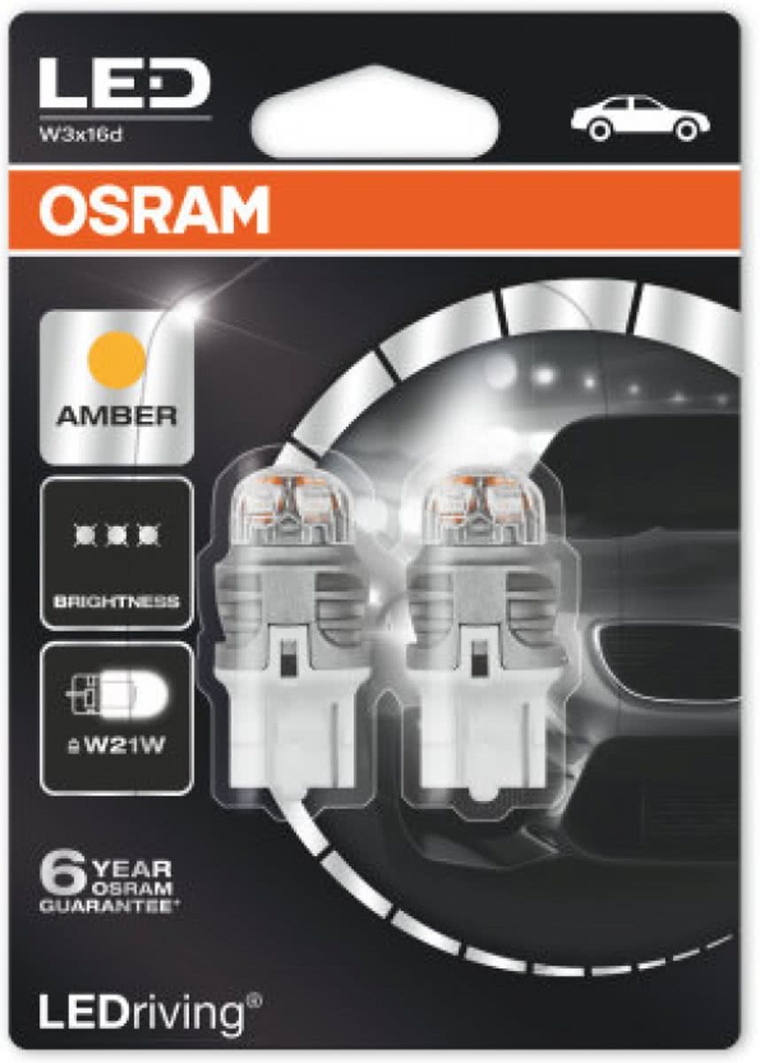 Osram LEDriving W21W 12V Oranje O-7905YE-02B