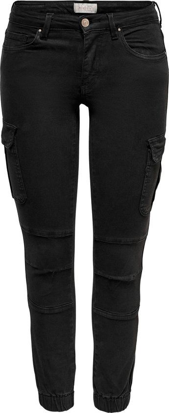 ONLY ONLMISSOURI Cargo Broek Dames - Zwart - Maat 38/30