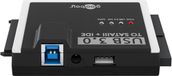 goobay SATA-adapter voor harde schijven USB 3.0 en IDE/USB harde schijf adapter HDD & SSD/incl. USB A naar B-kabel & Molex en 12V 2A voeding/externe harde schijf / 72013