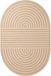 Ted Baker tapis tissé plat, ovale, Woodfield, résistant à l'eau, facile d'entretien, jute, blanc - 160x230 cm