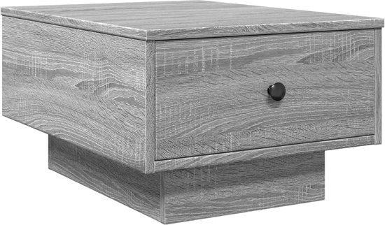 vidaXL Salontafel - 60x45x31 cm - Hout - Grijs Sonoma Eikenkleurig