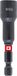 Einhell Magnetische impact-zeskantige dopsleutel met 1/4 inch E 6,3 schacht, 10 mm, chroom vanadium, torsiezone, permanente magneet, rode gekleurde ring
