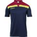 Uhlsport Offense 23 Polo Heren - Marine / Bordeaux / Fluogeel | Maat: 4XL